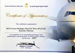 Airline achievement award (1)